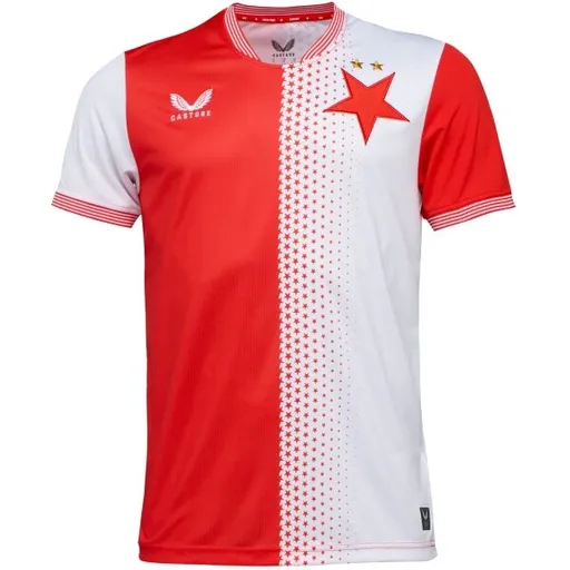 CASTORE SLAVIA PRAGUE HOME SS SHIRT Pánský fotbalový dres, červená, velikost