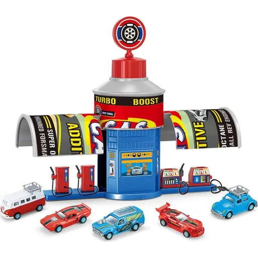 Alltoys Benzínová pumpa pro auta Osobní stanice