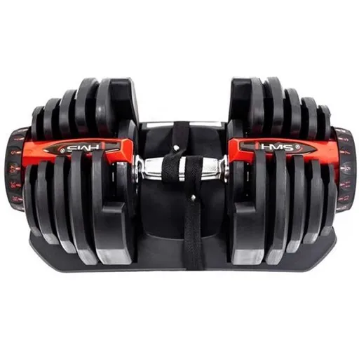 HMS SR80 Jednoruční činka vario, černá, velikost 40 KG