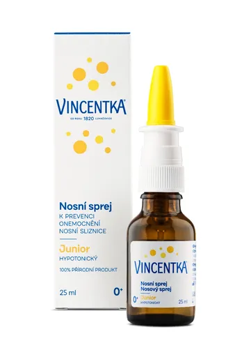 Vincentka Nosní sprej Junior hypotonický 25 ml