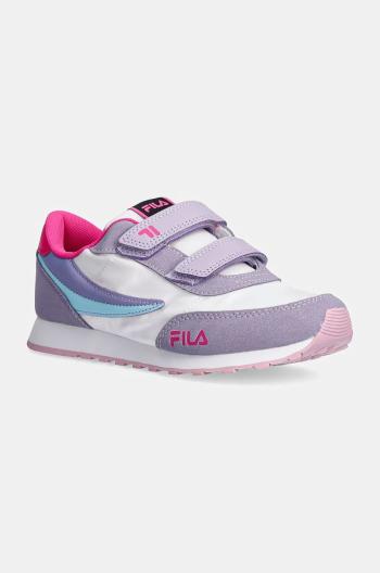 Dětské sneakers boty Fila ORBIT REVOLUTION velcro fialová barva, FFK0225