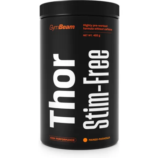 GymBeam THOR STIM - FREE - 420 G - JAHODA + KIWI Anabolizér, , velikost