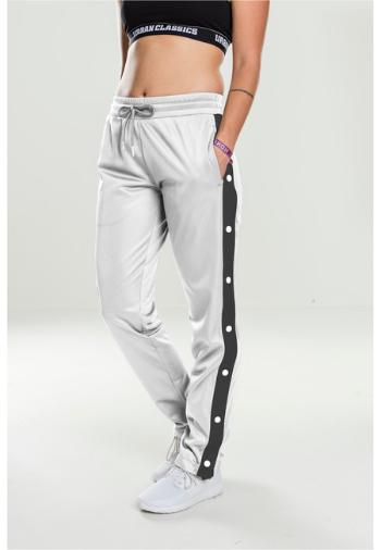 Urban Classics Ladies Button Up Track Pants wht/blk/wht - XS