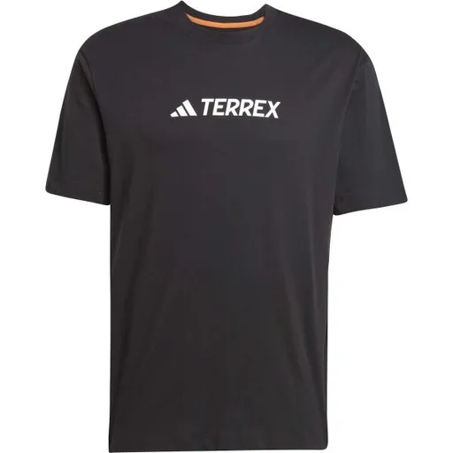 adidas TERREX LOGO TEE Pánské outdoorové tričko, černá, velikost XXL
