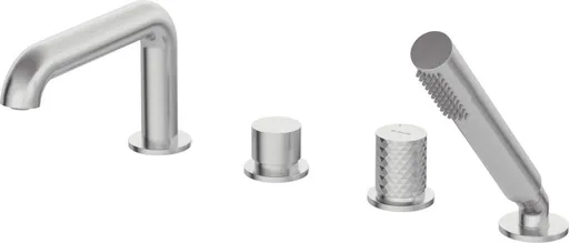 DEANTE Silia Hexa vanová baterie, nerez , 4-dílná, se sprchovým setem BHS_F14M