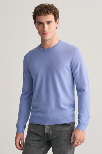 SVETR GANT EXTRAFINE MERINO WOOL C-NECK GENTLE BLUE