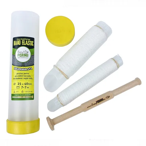 EasyFISHING PVA punčocha komplet Elastic Hard 25+40mm 7+7m,EasyFISHING PVA punčocha komplet Elastic Hard 25+40mm 7+7m