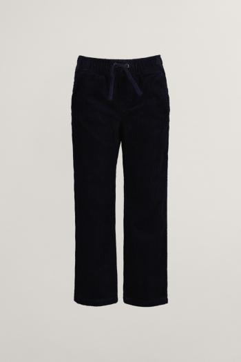 KALHOTY GANT CORD PULL ON PANTS EVENING BLUE