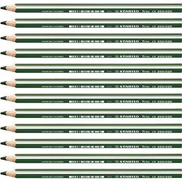 STABILO Trio silná - 12 ks balení - listová zeleň (4006381344036)