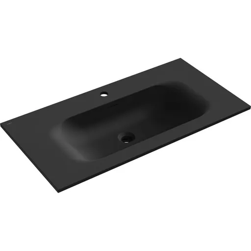 MEXEN Vela umyvadlo zapuštěné do desky 91 x 46,5, černá mat 25239071