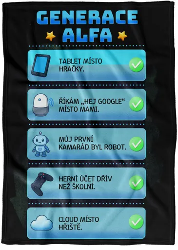 Deka Generace Alfa – nastavení (Podšití beránkem: NE)