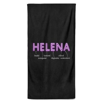 Osuška Ženská jména – NEON (Jméno: Helena, Velikost osušky: 70x140cm)