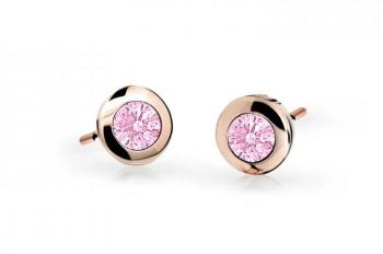 Cutie Jewellery Dětské náušnice z růžového zlata C1537-30-X-4 růžová