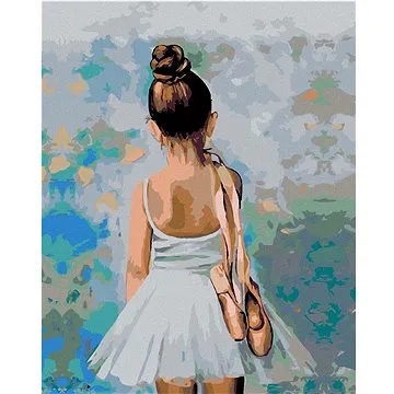 Diamondi - Diamantové malování - MALÁ BALETKA, 40x50 cm, bez rámu a bez vypnutí plátna (601933A)