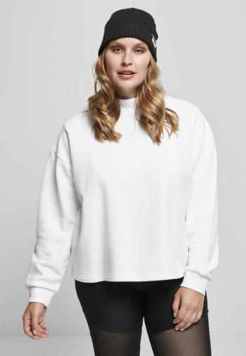 Urban Classics Ladies Oversized High Neck Crew white - S