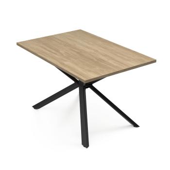 Blumfeldt Bearsdon jídelní set, stolová deska a kovové nohy stolu, industriální styl, stabilní, moderní
