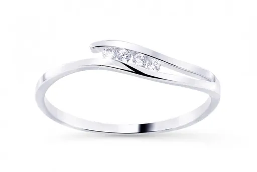 Cutie Jewellery Půvabný prsten ze zlata se zirkony Z8026-10-X-2 54 mm