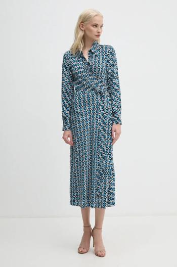 Šaty DIANE VON FURSTENBERG modrá barva, maxi, DVFDW3S028