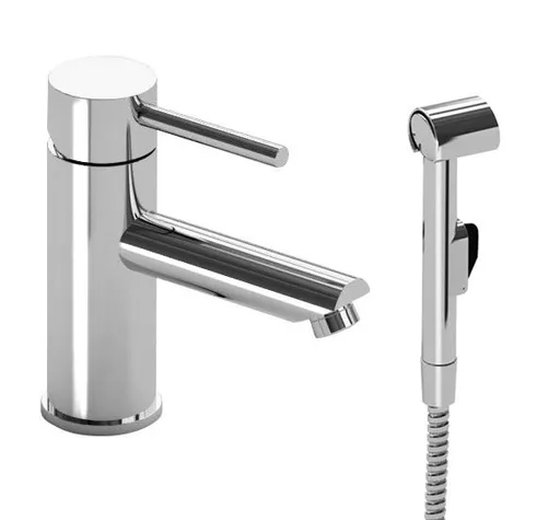 SAPHO RHAPSODY stojánková umyvadlová baterie s bidetovou sprchou, chrom 1209-09