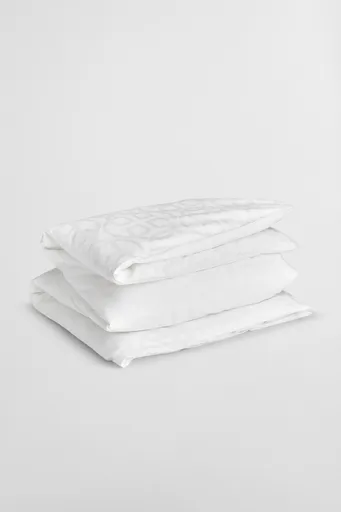LOŽNÍ POVLEČENÍ GANT JACQUARD MONOGRAM SINGLE DUVET 140x200 WHITE