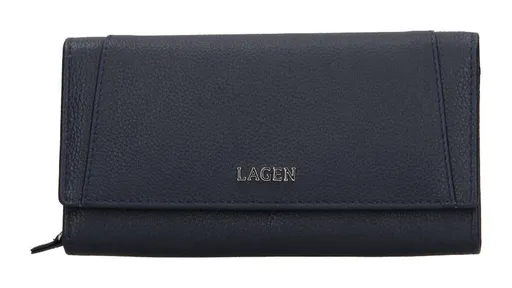Dámská kožená peněženka Lagen BLC/5064/621 Navy blue