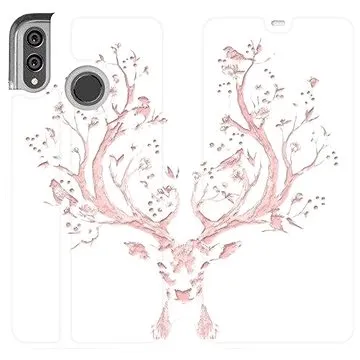 Flipové pouzdro na mobil Honor 8X - M007S Růžový jelínek (5903226482184)