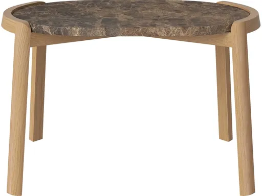 Konferenční stolek Mix 66 x 41 cm, více variant - Bolia Varianta: Brown marble | Oiled oak, Solid | v. 42 cm