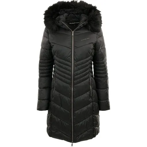 ALPINE PRO CERFA Dámský zimní Kabát, černá, velikost