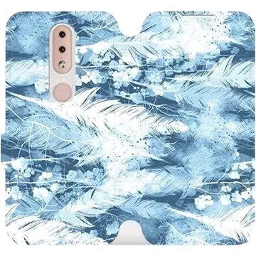 Flipové pouzdro na mobil Nokia 4.2 - M058S Světle modrá horizontální pírka (5903226891726)