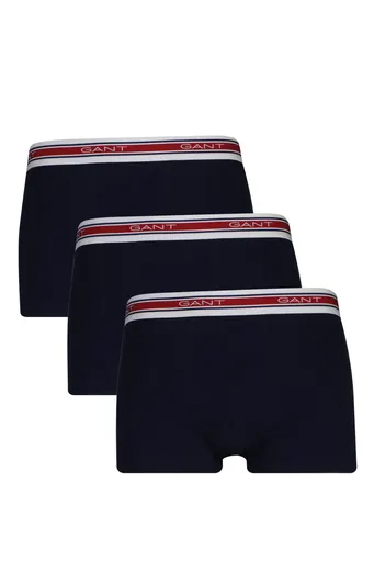 SPODNÍ PRÁDLO GANT STRIPED WAISTBAND TRUNK 3-PACK MARINE