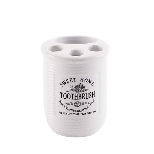 Pohár na zubní kartáčky a pastu ker. SWEET HOME - ORION