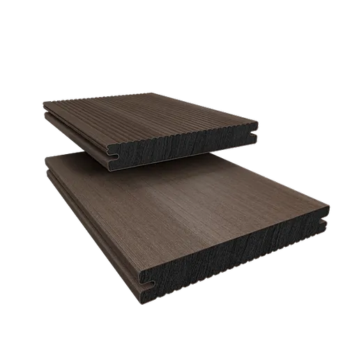 DECEUNINCK Terasové prkno Deceuninck TWINSON Character Massive plné 9360, Kůra 504 20 x 140 x 4000 mm