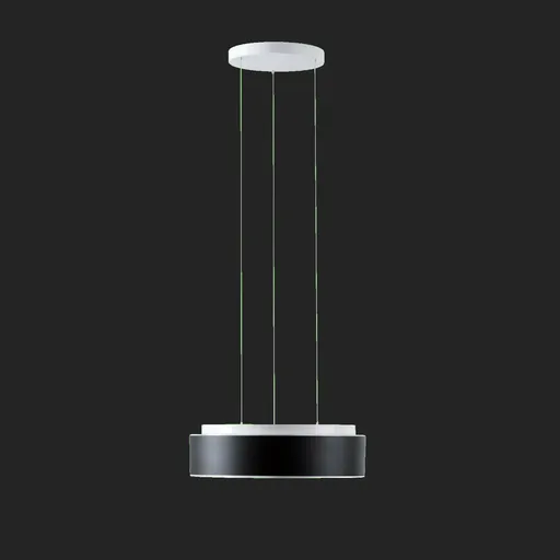 OSMONT ERI71362 ERIS LEC3 závěsné skleněné svítidlo bílá / bílo - černá IP40 3000/4000 K 33W LED DALI