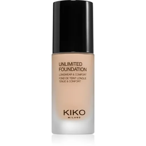 KIKO Milano Unlimited Foundation dlouhotrvající tekutý make-up s matným efektem odstín 02 Gold 30 ml
