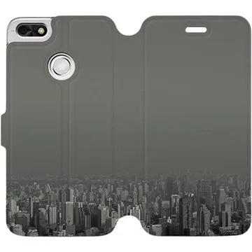 Flipové pouzdro na mobil Huawei P9 Lite mini - V063P Město v šedém hávu (5903226119189)