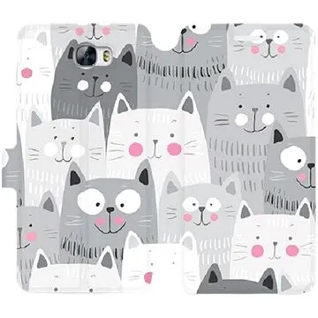 Flipové pouzdro na mobil Huawei Y6 II Compact - M099P Kočičky (5903226067275)