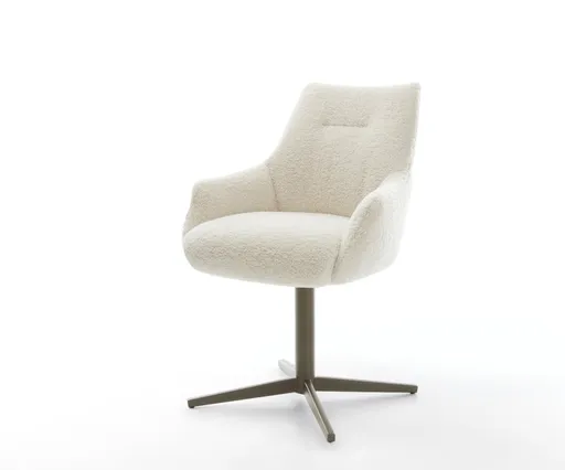 Jídelní židle Alja-Flex s područkami Teddy béžová křížová