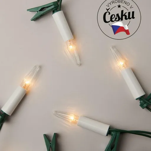 Souprava Asteria čirá SV-16, 16 žárovek 14V/0,1A s bílým soklem