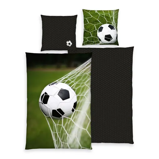 Herding Bavlněné povlečení Football, 135 x 200 cm, 80 x 80 cm