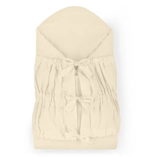 PETITE&MARS Zavinovačka šněrovací Nurse s pevnou kokosovou vložkou Light Beige 75x75 cm