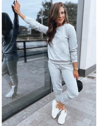 Dámská tepláková souprava MILIAN světle šedá