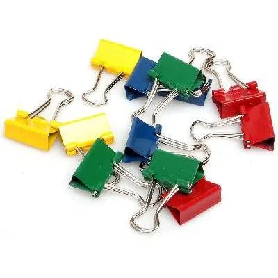 Klip Binder 32mm 12ks barevný