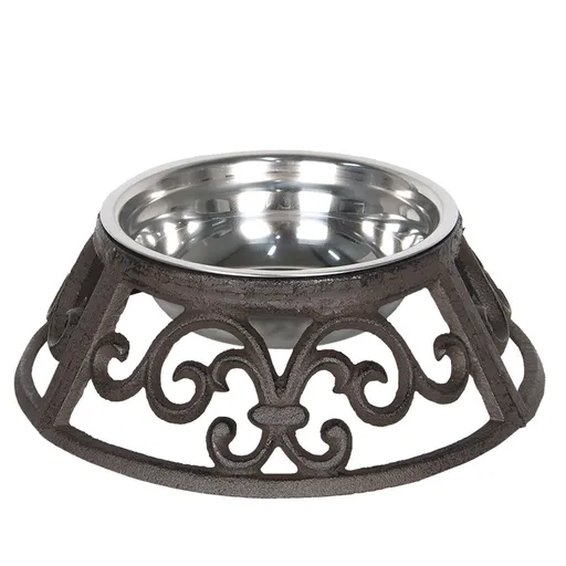 Miska v kovovém stojanu - Ø 23*8 cm / 0,435L Clayre & Eef