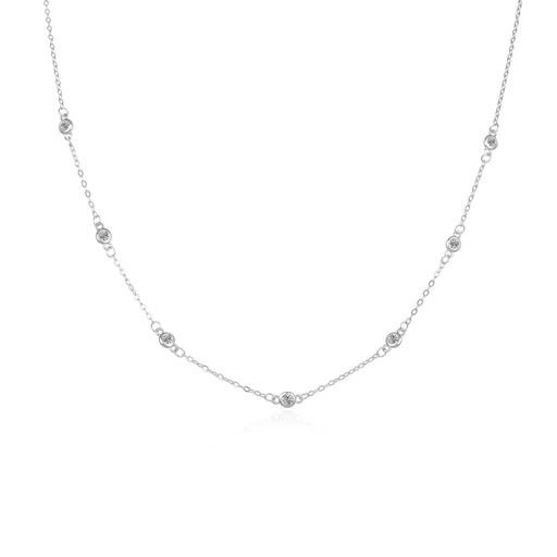 Agato Okouzlující stříbrný náhrdelník se zirkony AGS1544/47
