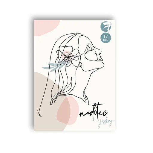 Nadotec Jiskry Punčochové kalhoty antistatické 17 DEN vel. 5XL 1 ks černé