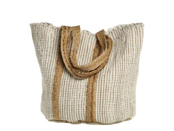 Béžová plážová jutová taška Beach Bag - 40*30*60 cm 15025401