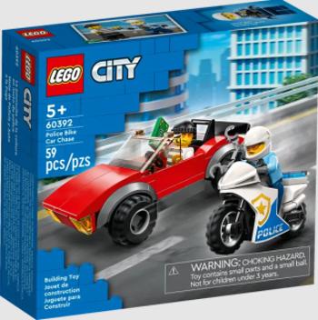 LEGO City 60392 Honička auta s policejní motorkou