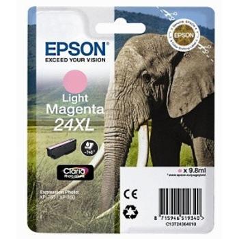 Epson T24364012, T2436 světle purpurová (light magenta) originální cartridge