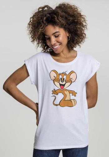 Mr. Tee Ladies Tom & Jerry Mouse Tee white - S