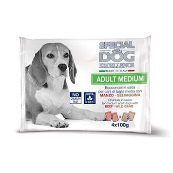 Monge Special Dog Excellence Medium Adult hovězí a zvěřina multi pack 4 × 100g (8009470061711)